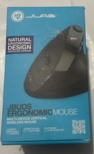 JLab JBuds 2.4G Wireless, Bluetooth Vertical Ergonomic Optical Mouse, Black NEW picture
