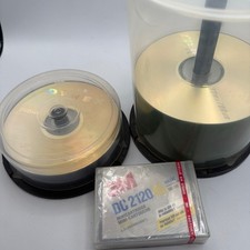 Mixed Media Lot Dynex DVD+R Fujifilm CD-R 3M DC 2120 XL Mini Cartridge Tape picture