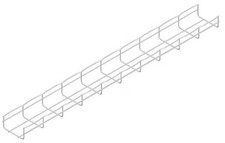 Wire Mesh Cable Tray, 22 lb Capacity, Steel, Zinc Plated picture