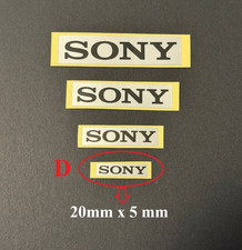 1 Pc Silver PVC Sticker Label Decal  Badge for Sony picture