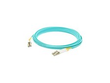 AddOn 10m Laser Optimized Multi-Mode fiber (LOMM) Duplex LC/LC OM4 Aqua Patch Ca picture
