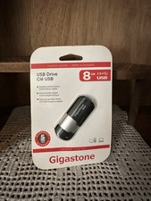 Gigastone Classic Series 8GB USB 2.0 Flash Drive Black Grip-Friendly Easy to Use picture