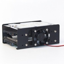 2 Bay 3.5 Inch HDD Hard Drive Rack Holder DIY Bracket Case Caddy with Fan picture