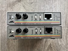 Lot of 2 Allied Telesyn International AT-MC101XL Fast Ethernet Media Converter picture