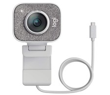 Logitech Streamcam Plus 1080 Webcam 960-001280 USB Wired Stream Cam - White picture