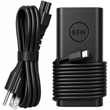 65W USB-C Laptop Replacement Ac Adapter Charger w/ Power Cord For Dell picture