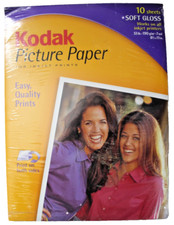 KODAK PICTURE PAPER SOFT GLOSS NEW 10 sheets for inkjet print 8.5