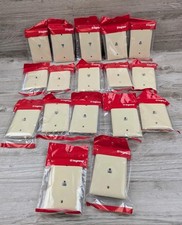 Pack of 17 LEGRAND P&S TPTE1-I One Phone Jack Wall Plates W523 Ivory Single Port picture