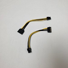 SATA 15-Pin to 6-Pin PCI Express GPU Power Adapter Cable 2-Pack 6