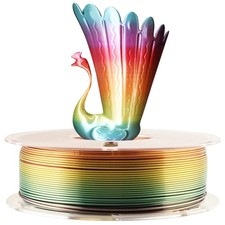 Silk Shiny Fast Color Gradient Change Rainbow Multicolored  Printer PLA Filament picture