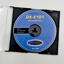 Dynex DX-E101 PCI Adapter Ver. 3.00 2004 PC Disc - Great Condition picture