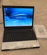 Sony Vaio Vintage Laptop Computer BX561B Works w Power Source Needs New Battery picture