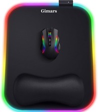X Large Rgb Gaming Mouse Pad With Wrist Rest 10 Lighting Modes Extra Space picture
