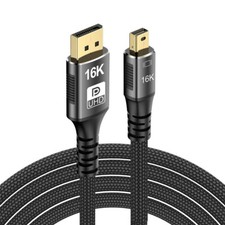 CY Mini DisplayPort to DP Cable Ultra-HD 16K 60hz Compatible FreeSync G-Sync picture