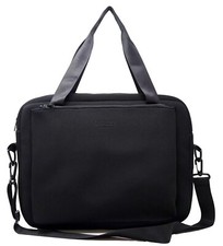 NEW Guess Unisex Padded Lightweight Laptop Case Tote Bag Crossbody - Black picture