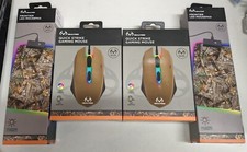 2x RealTree Quick Strike Gaming Mouse & Frontier LED Mousepad Set RGB Lights picture