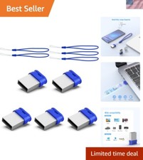 Durable 5-Pack Mini USB Flash Drives - 64GB Ultra-Fit with Waterproof Design picture