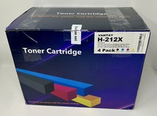 HP 212X VAMTAY H-212X Toner Cartridges (4 Pack) Black Cyan Magenta Yellow picture