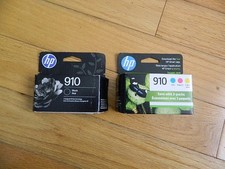 2028/6 GENUINE SET 4 HP 910 Cartridges OfficeJet 8020-8028 8035 FACTORY SEALED picture