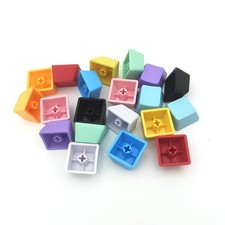 OEM Profile Blank Keycaps PBT Rainbow Mixed Colors 1U R4 100pcs Set picture