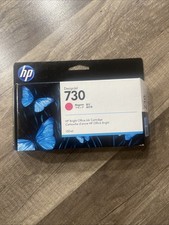 2023 Genuine HP 730 Magenta 130ml Cartridge P2V63A DesignJet T1600 T1700 T2600 picture