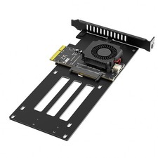 U.2 to PCIe 4.0 x4 SSD Adapter Card, Cooling Fan, SFF-8639 Converter picture