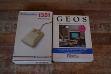 Commodore 1351 Mouse & GEOS 2.0 Berkeley Softworks Boxed Bundle 1988 C64 C128 picture