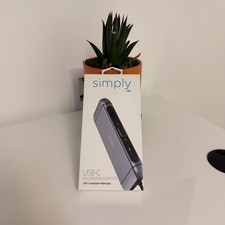 New Simply USB-C Multimedia Adapter RJ45, VGA, HDMI, USB 3.0, TF, SD, PD Power picture