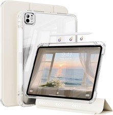 Case for iPad Pro 11-inch (2022/2021), Cream White | Pencil Holder, Auto Wake/Sl picture