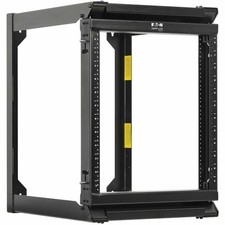 Tripp Lite by Eaton SmartRack 12U Wall-Mount 2-Post Open Frame Rack Hinged Front picture