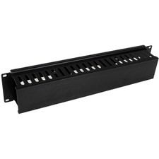 StarTech.com Horizontal 2U Server Rack Cable Management Finger Duct w/ Cover - 1 picture