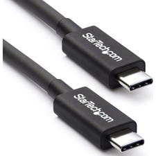 StarTech.com 40Gbps Thunderbolt 3 Cable - 1.6ft/0.5m - Black - 5k 60Hz/4k 60Hz - picture