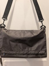 Gray Messenger Bag Shoulder Laptop Bag Travel Organizer Adjustable Strap picture