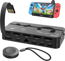 Unitek Switch TV Dock Station Portable w/ Game Card Reader 4K HDMI RJ45 USB C picture