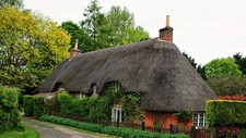 Landscape house cottage architecture old building Custom Gaming Mat Desk picture