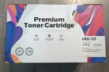 LxTek Premium Toner Cartridge CRG-125 Black 4 Pack  New Exp 9/28/24 picture