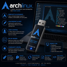 Arch Linux Bootable USB | Live & Install | LATEST Version - FAST EASY PRELOADED picture