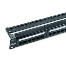Tecmojo UL Listed 24 Port Cat6 Patch Panel, 1U Network Patch Panel for 19 inch picture