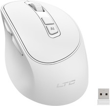 LTC OM021 Wireless AI Mouse,Voice Typing & Translate, BT 5.0/2.4G Ergonomic picture