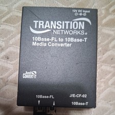 Transition Network J/E-CF-02 Fast Ethernet 10Base-FL to 10base-T Media Converter picture