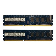 4GB Pair | 2x 2GB RAM PC3-12800U DDR3-1600 1Rx8 UDIMM HMT325U6CFR8C picture