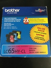 Brother LC65HY-CL Cyan Magenta Yellow Ink Cartridges 3 Value Pack 1089/OB picture