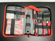Hi-Spec 9 Network Cable Testing & Wiring Repair Tool Kit DT30132R/DT30132 Red picture