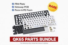 QK65 Parts Bundle (FR4 Plate Hotswap PCB Poron Foam PE Foam Stand-offs Set Case) picture