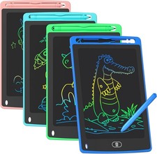4 Pack LCD Writing Tablet for Kids, 8.5 Inch Colorful Doodle Board Drawing Table picture