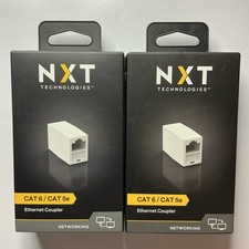 NXT Technologies RJ45 to RJ45 Ethernet Coupler Female to Female Lot Of 2 New picture