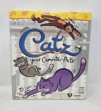 Catz Your Virtual Petz PC Mac CD ROM BIG BOX Computer Software 1997 NOS picture