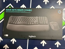 Logitech MK670 Ergonomic Wireless Keyboard & Mouse Wave Keys Combo New Sealed picture