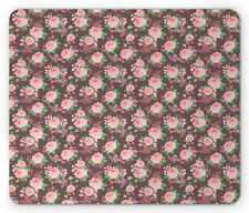 Ambesonne Spring Floral Mousepad Rectangle Non-Slip Rubber picture