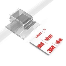 Cable Clips with Strong Self-Adhesive,  R Shape Cable Management TV Transparent picture